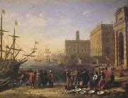 Claude Lorrain View of a Port with the Capitol (mk05) oil painting picture wholesale